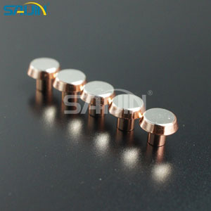 Electrical Silver AgNi/Cu Bimetal Contact Rivets