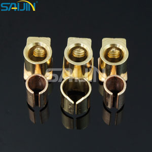 Electrical brass block with stamping parts for switches