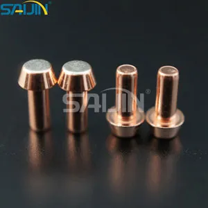 Buttons Bimetal Contacts Supplier_Electrical Ag/Cu Bimetal Contact Rivets Buttons Bimetal Contacts Supplier_Electrical Ag/Cu Bimetal Contact Rivets